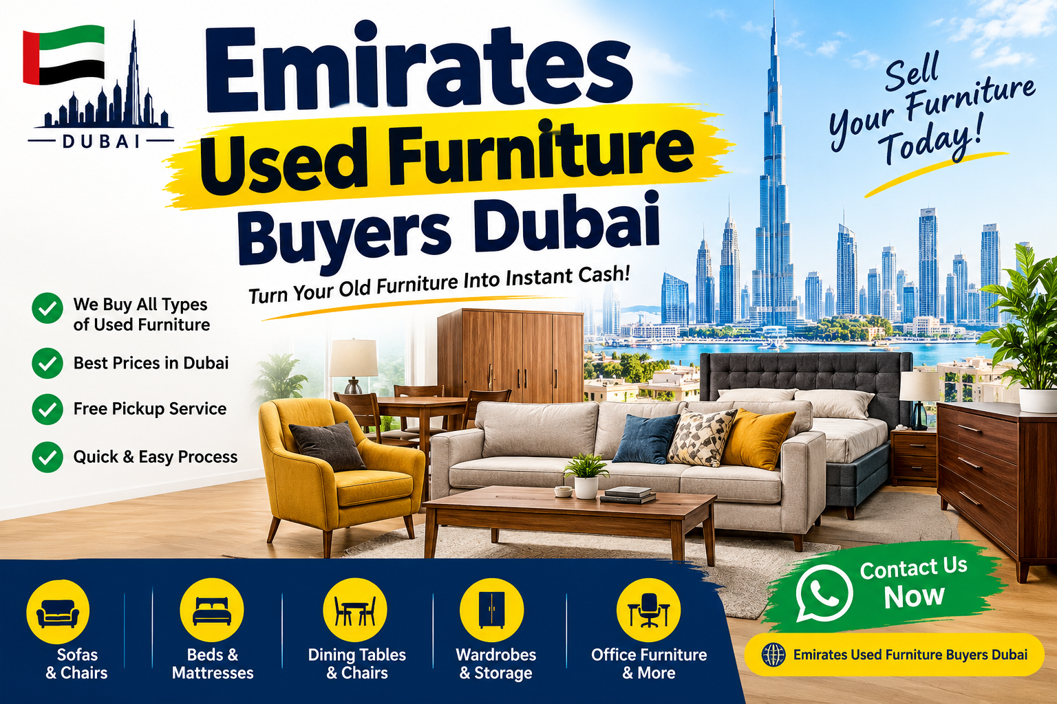 Emirates Used Furniture Buyers Dubai